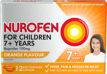 NUROFEN FOR CHILDREN 7+ YEARS PAIN & FEVER RELIEF CHEWABLE CAPSULES