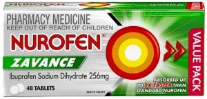 Nurofen Zavance Fast Pain Relief 48 Tablets 256mg
