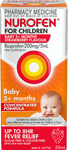 NUROFEN FOR CHILDREN BABY 3+ MONTHS CONCENTRATED PAIN AND FEVER RELIEF 200MG/5ML STRAWBERRY