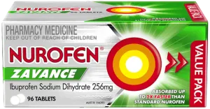 Nurofen Zavance Fast Pain Relief 96 Tablets 256mg