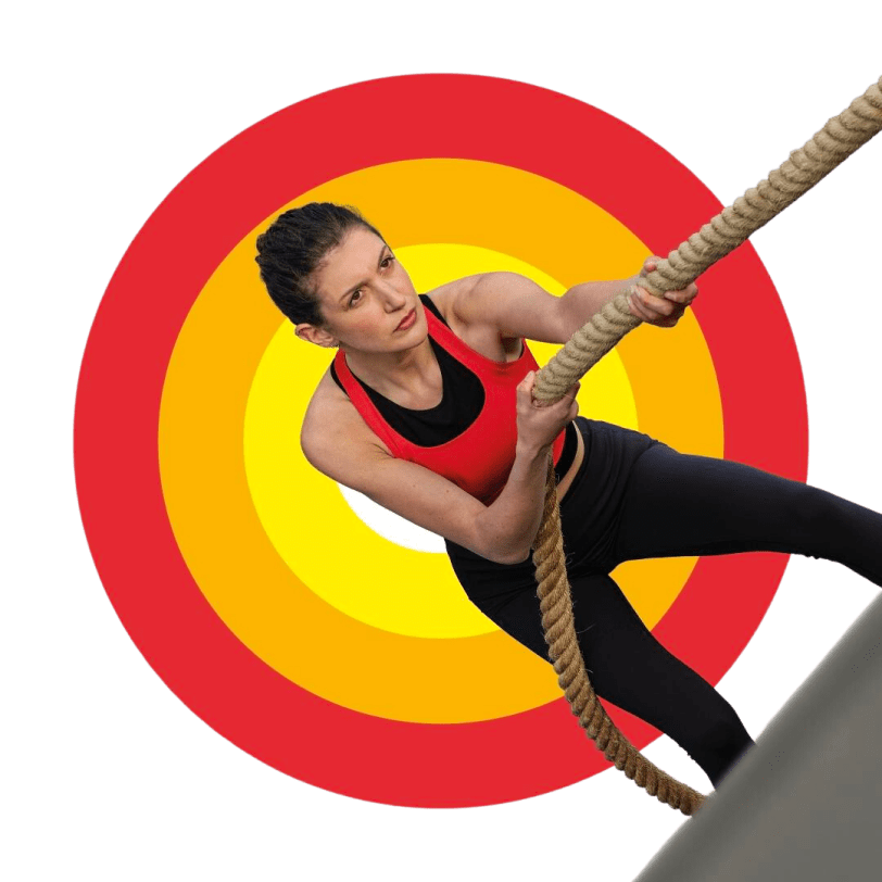 illustration of a male gymnast doing aerial acrobatic trick set inside shield crest on isolated background done in retro style