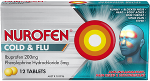 Nurofen Cold & Flu Multi-Symptom Relief 12 Tablets