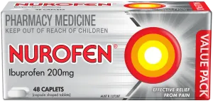 Nurofen Pain & Inflammation Relief 48 Caplets 200mg