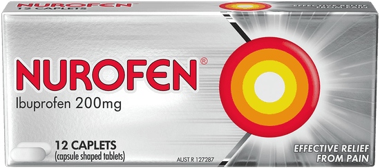 Nurofen Pain & Inflammation Relief 12 Caplets 200mg